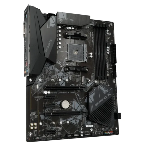 Tarjeta Madre GIGABYTE B550 Gaming X V2 / Am4 / 128GB X4 Ddr4 4733MHz / 4 SATA III / M.2 / Pci-E 4.0 / Usb 3.2 / Usb 2.0 / Hdmi-Dvi / ATX - Image 2
