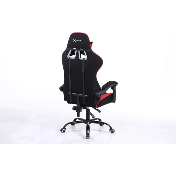 Silla GAMER XZEAL Xz20 / Base De Acero / Textil Ergonomico / Multi-Inclinacion / Respaldo Full-Lenght / Rojo Con Negro - Image 5