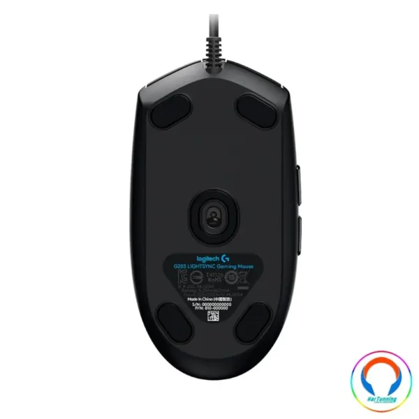 Mouse GAMER Logitech G203 Lightsync / Alámbrico / RGB / 8000 Dpi / 6 Botones / Sensor Para Juegos / Negro - Image 4