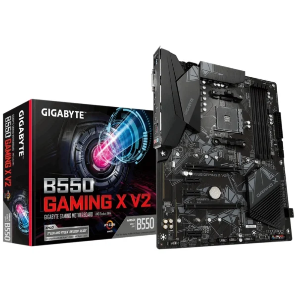 Tarjeta Madre GIGABYTE B550 Gaming X V2 / Am4 / 128GB X4 Ddr4 4733MHz / 4 SATA III / M.2 / Pci-E 4.0 / Usb 3.2 / Usb 2.0 / Hdmi-Dvi / ATX - Image 1
