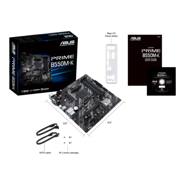 Tarjeta Madre ASUS B550m / S-Am4 3A Gen / 128GB X4 Ddr4 4800MHz / Hdmi-Dvi-D-Sub / M.2 / Usb 3.2 / MICRO ATX - Sin AuraSync - Image 5