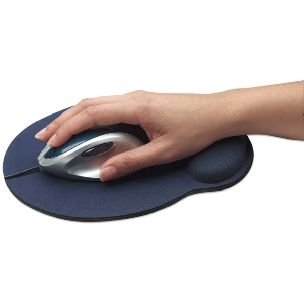 Mousepad Manhattan 434386 / Reposamuñecas Tipo Gel / 24.1CM X 20.3CM / Antiderrapante / Azul - Image 2
