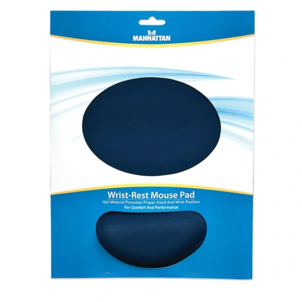 Mousepad Manhattan 434386 / Reposamuñecas Tipo Gel / 24.1CM X 20.3CM / Antiderrapante / Azul - Image 3