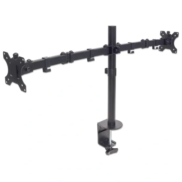 Soporte Manhattan 461528 Para 2 Monitores / De Mesa / 13 Pulg -32 Pulg / Hasta 16KG / Negro - Image 3