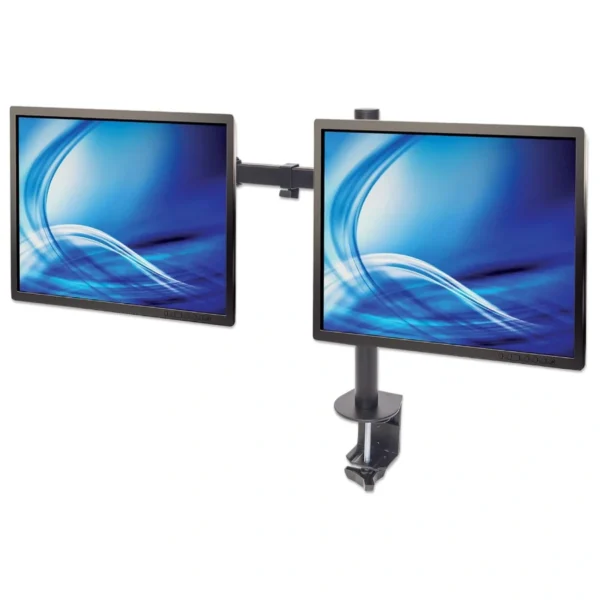 Soporte Manhattan 461528 Para 2 Monitores / De Mesa / 13 Pulg -32 Pulg / Hasta 16KG / Negro - Image 4