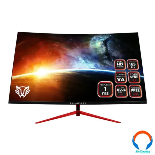Monitor Balam Rush Mtx27c Ultraearth / 27" / Curvo / 1920X1080 / 165HZ / Va / 1MS / Freesync / Hdmi,Dp / Negro - Image 1