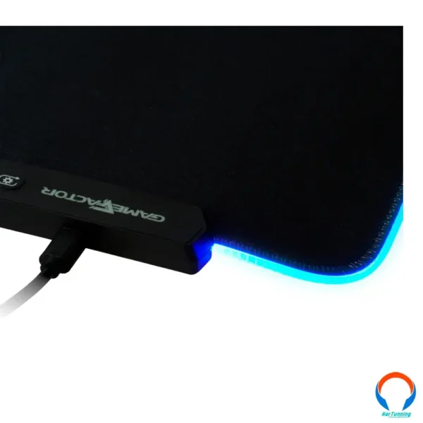 Mousepad Game Factor Mpg500 RGB / XL / 800X300X4MM / Microfibra / Speedcontrol / Negro - Image 7