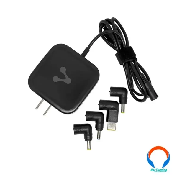 Cargador Universal Para Laptop VORAGO / 65W / 4 Puntas Intercambiables / Voltaje De Salida 18.5V A 20V / Negro / Au-405 - Image 4