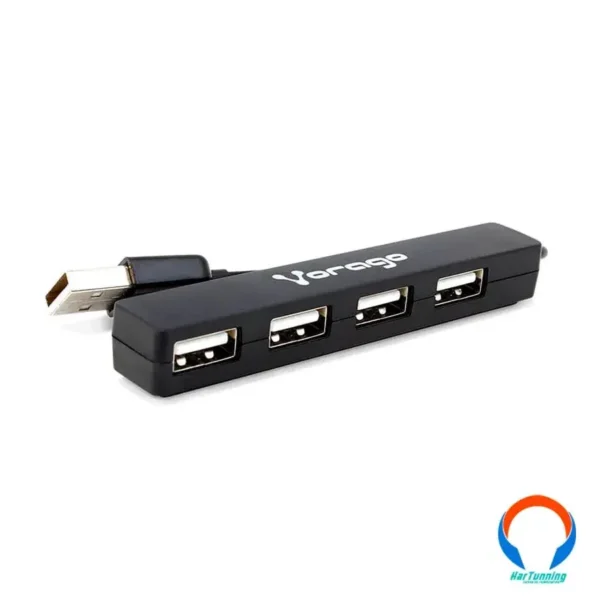 Hub VORAGO Hu-100 / 4 Puertos Usb 2.0 / 480 Mb/S / 5V / Negro / Hu-100 - Image 1