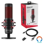 Microfono Hyperx Quadcast / Alambrico / Usb / Compatible Pc, Mac / Montura Anti-Vibraciones Incorporado / Negro Con Rojo - Imagen 5