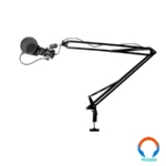 Brazo Para Micrófono Game factor Mag500 / Estructura Metalica / Flexible / Universal / Hasta 2KG / 1 Metro / Negro