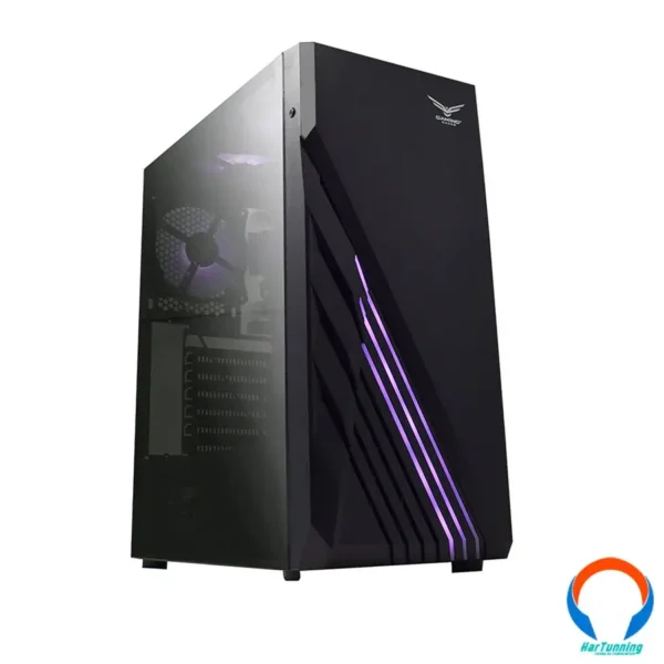 Gabinete GAMER Naceb Technology Zion RGB / Cristal Templado / ATX / 3 Ventiladores Inc. / Usb 3.0 / Negro / Na-0612 - Image 1