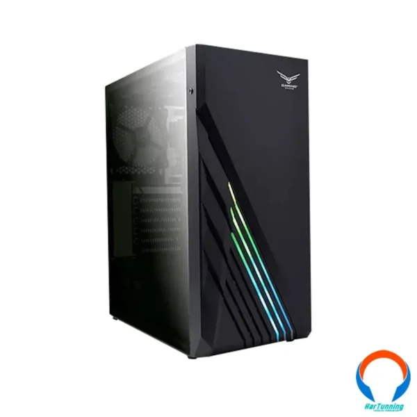 Gabinete GAMER Naceb Technology Zion RGB / Cristal Templado / ATX / 3 Ventiladores Inc. / Usb 3.0 / Negro / Na-0612 - Image 2