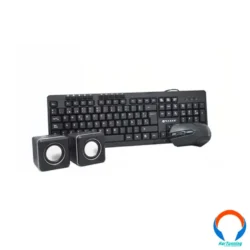 Kit 3 En 1 Na-228N / Teclado, Mouse Y Bocinas / Alambrico / 1000DPI / Teclas Multimedia / Negro