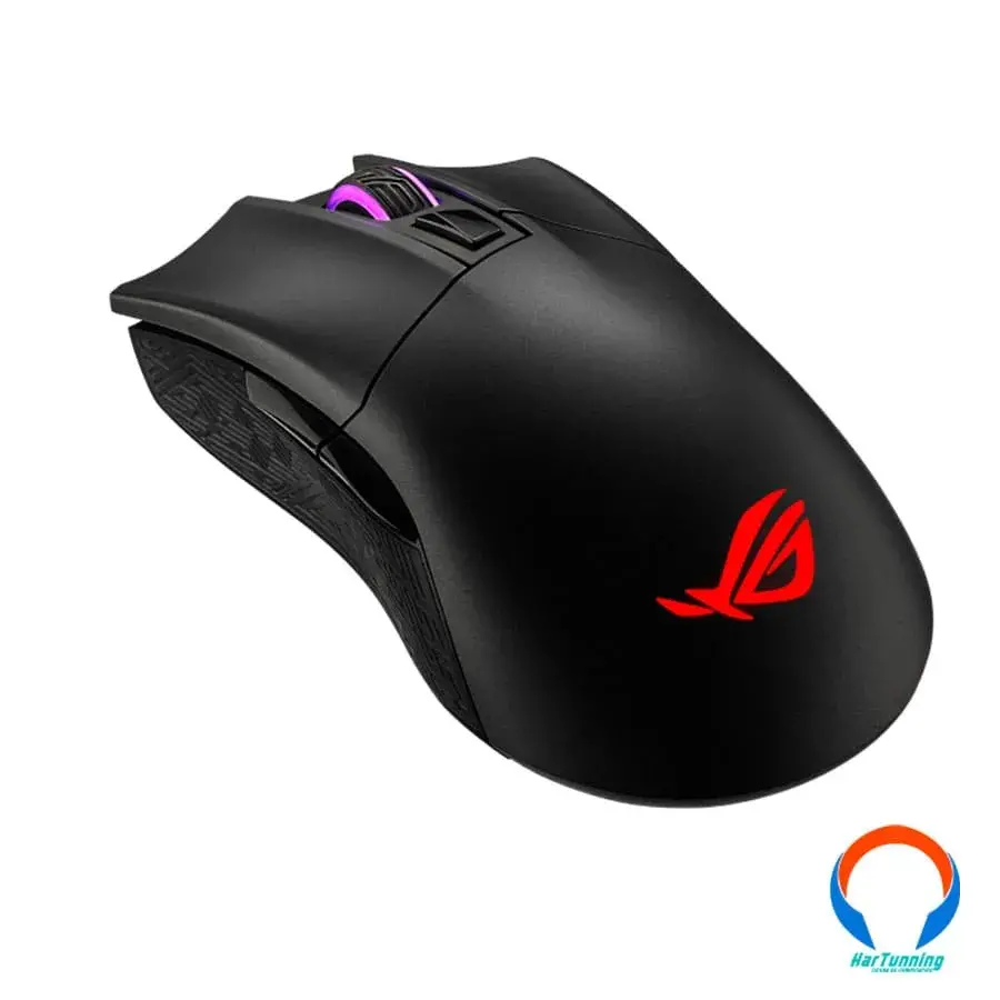 P702-ROG-GLADIUS-II-WIREL10 Mouse Optico ASUS P702 Rog Gladius Ii Wireless / RGB / 16000 Dpi / Inalambrico / Botones Remplazables / Negro - Imagen 1