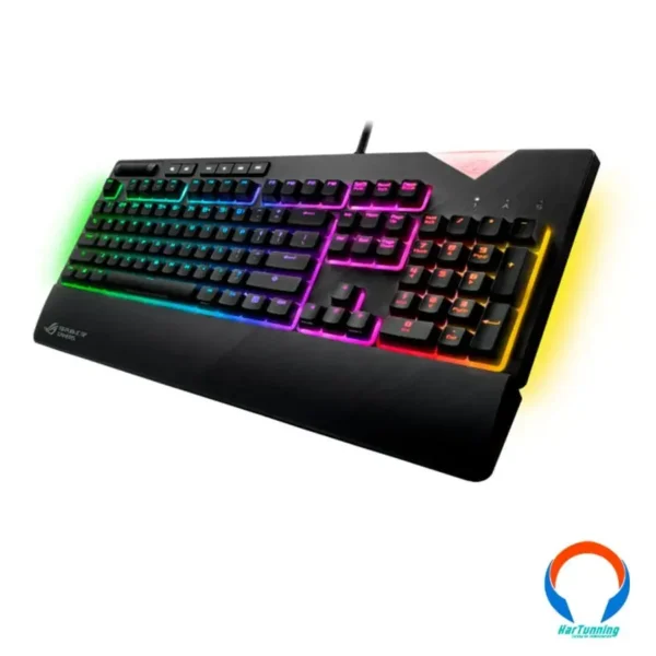 Teclado GAMER ASUS Xa01 Rog Strix Flare / Mecanico / Cherry Mx Red / RGB / Usb / Anti-Ghosting / Ingles / Negro - Image 1