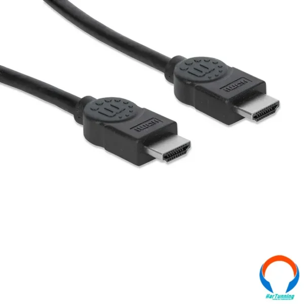 Cable Hdmi Manhattan 306133 / 5.0M / 1080P 4K / 3D Blindado / Negro - Image 2