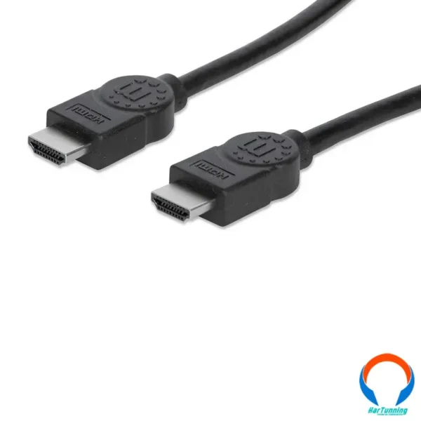 Cable Hdmi Manhattan 306133 / 5.0M / 1080P 4K / 3D Blindado / Negro - Image 1