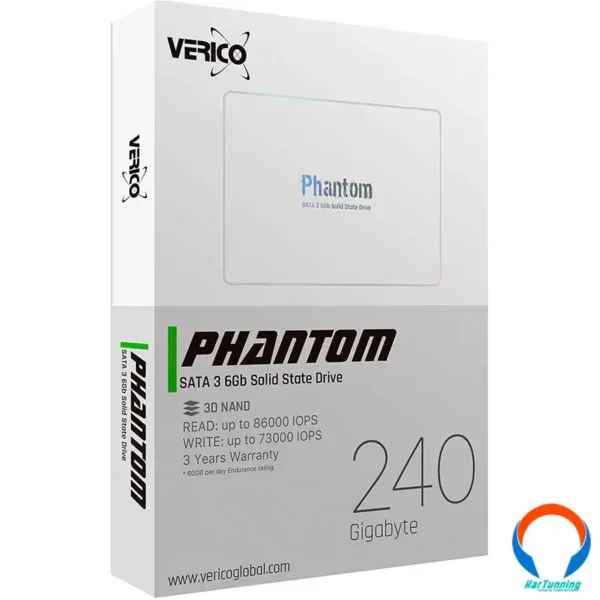 Unidad SSD Verico Phantom 240GB / 2.5" /  Satalll / 7MM / 3D Nand / 1SSOP-Ssbkj3-Nn - Image 1