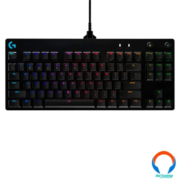 Teclado Gaming Mecánico LOGITECH G PRO / Interruptores GX BLUE / 12 Teclas Programables / Iluminacion RGB Lightsync / Usb 2.0 / Ingles / Negro - Image 4