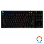 Teclado Gaming Mecánico LOGITECH G PRO / Interruptores GX BLUE / 12 Teclas Programables / Iluminacion RGB Lightsync / Usb 2.0 / Ingles / Negro