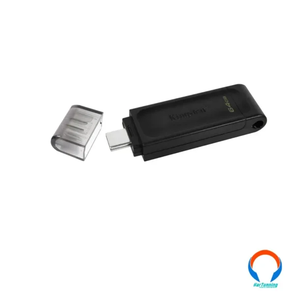 Memoria USB KINGSTON TECHNOLOGY DT70 / 64GB / Interfaz 3.2 / Negro - Image 4