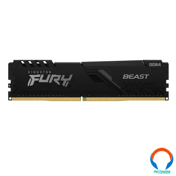 Memoria RAM DIMM KINGSTON Fury Beast / DDR4 4GB / 2666MHz* OC / CL16 / Negro - Image 1