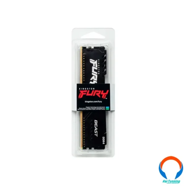 Memoria RAM DIMM KINGSTON Fury Beast / DDR4 4GB / 2666MHz* OC / CL16 / Negro - Image 4