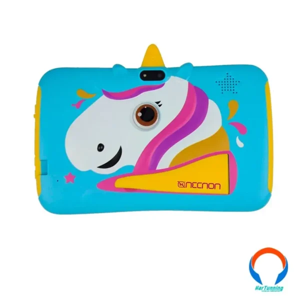 Tablet NECNON M002U-2T-AZ KIDS / 7" /Android 10 / QUAD CORE ARM / RAM 2GB / Almacenamiento 16GB / FRONTAL 0.3MP, TRASERA 2MP / Bluetooth / Unicornio / Azul - Image 2