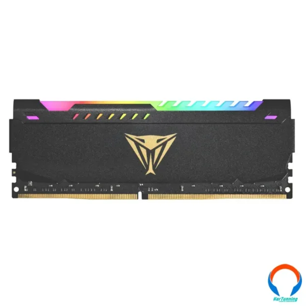 Memoria RAM Dimm Patriot Viper Steel RGB 8GB / DDR4 3600MHz* OC / CL20 / Aura Sync / Negro - Image 1
