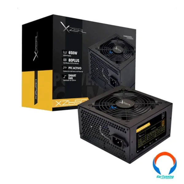 Fuente De Poder XZEAL XZ650 / 650W / 80 PLUS BRONZE / ATX / 20+4 Pin / Sata / Molex / PFC Activo - Image 1