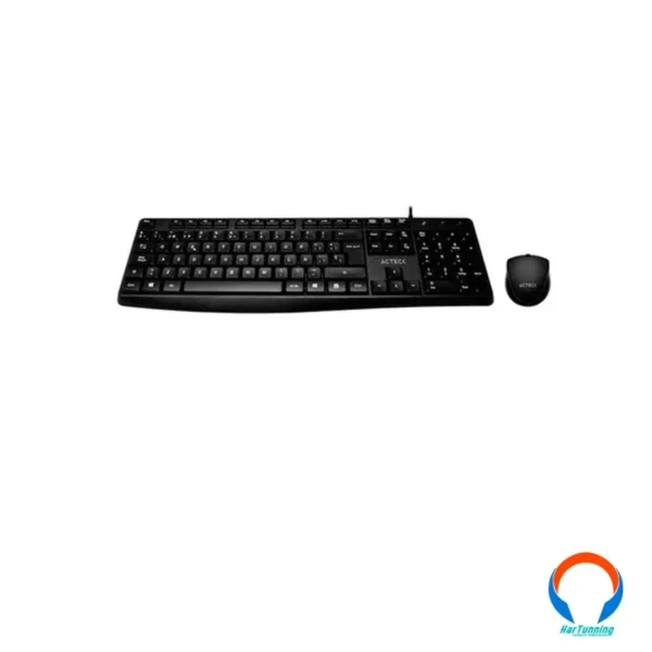 Kit Teclado Y Mouse ACTECK MK210 / Alámbrico / USB / 1000 DPI / Negro - Image 6