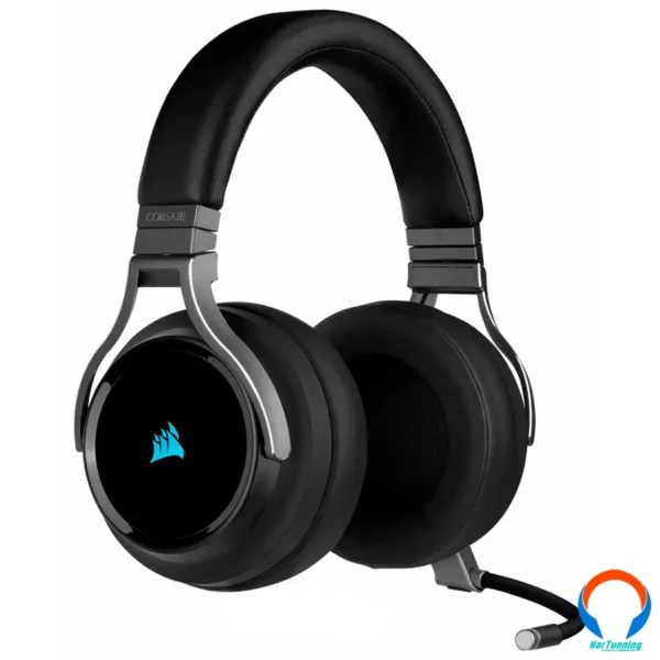 Diadema Gamer Corsair Virtuoso Wireless Rgb Led / Microfono Extraíble / Sonido Envolvente 7.1 / Pc, Ps4 / Usb / 3.5mm / Negro - Image 2