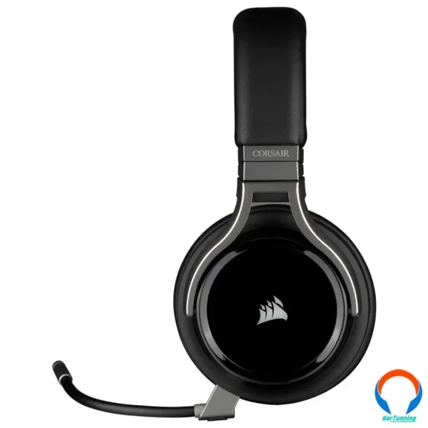 Diadema Gamer Corsair Virtuoso Wireless Rgb Led / Microfono Extraíble / Sonido Envolvente 7.1 / Pc, Ps4 / Usb / 3.5mm / Negro - Image 4