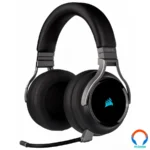 Diadema Gamer Corsair Virtuoso Wireless Rgb Led / Microfono Extraíble / Sonido Envolvente 7.1 / Pc, Ps4 / Usb / 3.5mm / Negro