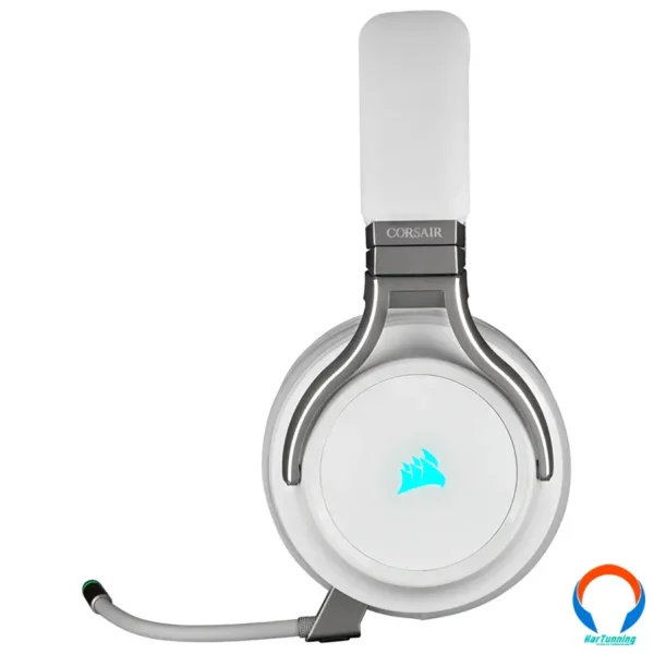 Diadema Gamer Corsair Virtuoso Wireless Rgb Led / Microfono Extraíble / Sonido Envolvente 7.1 / Pc, Ps4 / Usb / 3.5mm / Blanco - Image 4