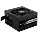 Fuente De Poder CORSAIR TX650M 650W / 80 Plus Gold / ATX / Sata / 20+4 Pin / Pci-e 6+2 / Cpu 4+4 / Molex / Semi Modular / 120mm