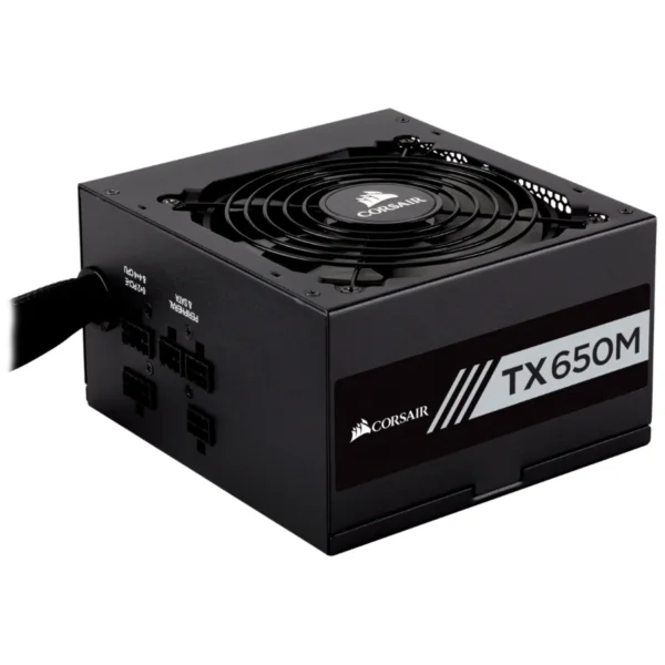 Fuente De Poder CORSAIR TX650M 650W / 80 Plus Gold / ATX / Sata / 20+4 Pin / Pci-e 6+2 / Cpu 4+4 / Molex / Semi Modular / 120mm - Image 1