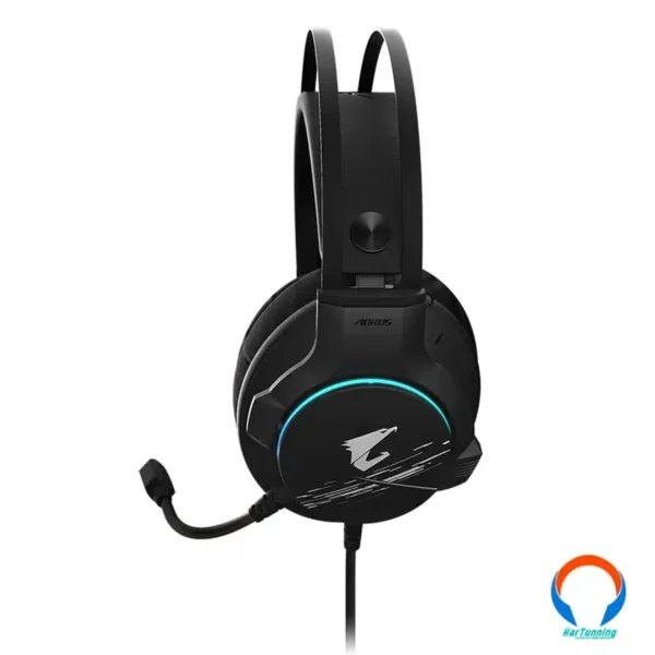 Diadema Gaming GIGABYTE AORUS H1 RGB / Usb 2.0 / Silenciador De Sonido Exterior / Controlador / Micrófono / Canal 7.1 / Negro - Image 7