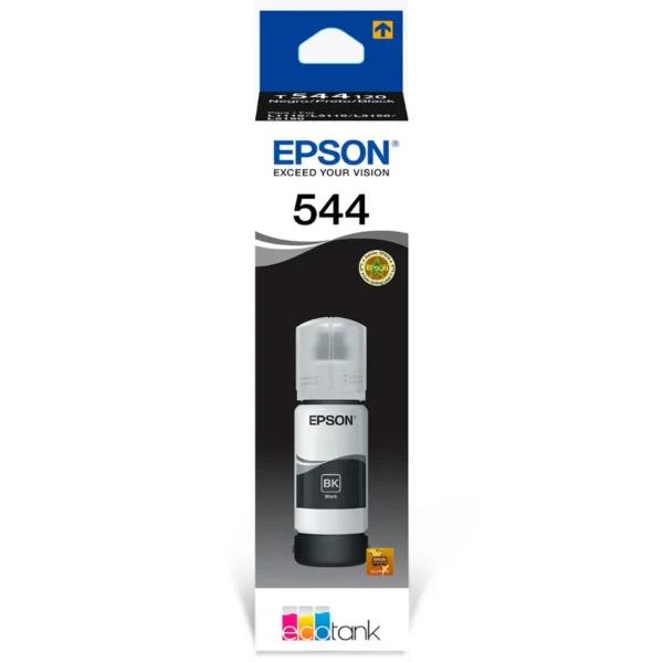 Botella De Tinta Epson EcoTank T544 Dye / Negro / 65Ml - Image 1