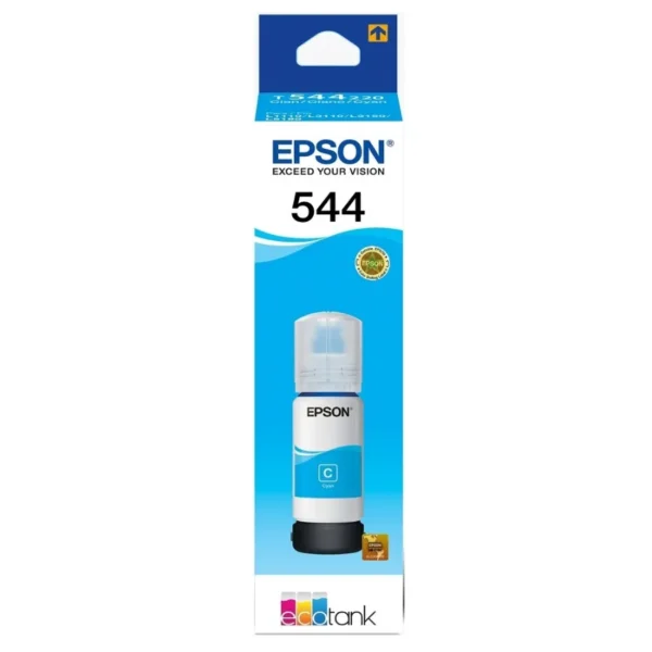 Botella De Tinta Epson EcoTank T544 Dye / Cyan / 65Ml / T544220-AL - Image 1