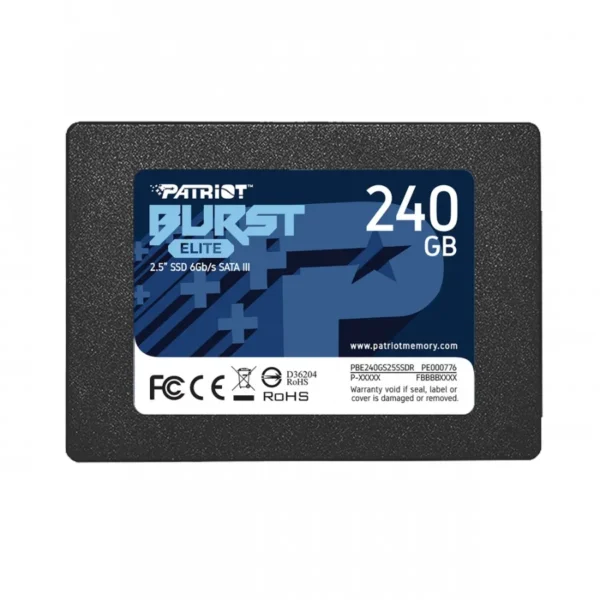 Unidad SSD Patriot Burst / 240GB / 2.5" / SATA III 6Gb/s / 7MM / 3D Nand / Lectura 560MB/S, Escritura 540MB/S - Image 2