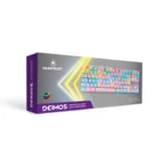 BUNDLE Teclado Mecánico Deimos + Mouse Pad EUROPA XL+ - TKL 87 Teclas, ARGB, Switches Gateron Blue, Español - Blanco - Imagen 8