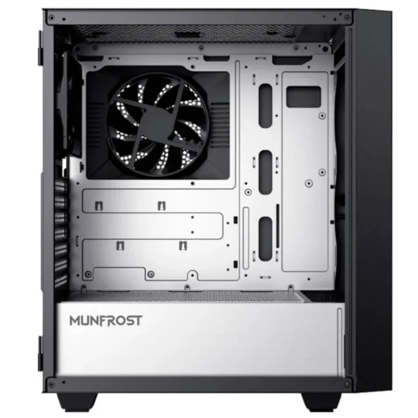 Gabinete Gamer MUNFROST Fulgor / E-ATX, ATX, Micro ATX, Mini-ITX / Cristal Templado / Usb 3.0 / 2 Vent. Incluidos / Negro Con Gris - Image 8