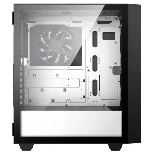 Gabinete Gamer MUNFROST Fulgor / E-ATX, ATX, Micro ATX, Mini-ITX / Cristal Templado / Usb 3.0 / 2 Vent. Incluidos / Negro Con Gris - Image 5