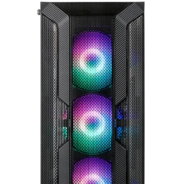 Gabinete Gamer MUNFROST Luft ARGB / Atx, Micro Atx, Mini-Itx / Cristal Templado / Usb 3.0 / 4 Vent. Incluidos / Negro - Image 2