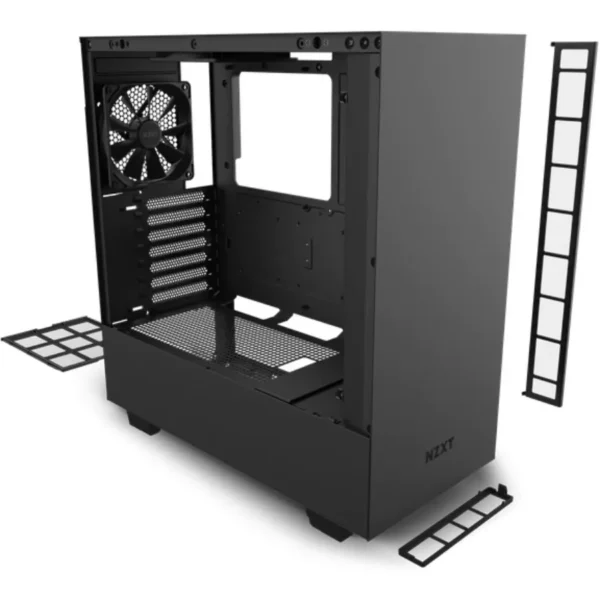 Gabinete NZXT H510 / ATX, Micro-ATX, Mini-ITX / Cristal Templado / 2 Vent. Incluidos / Negro - Image 8