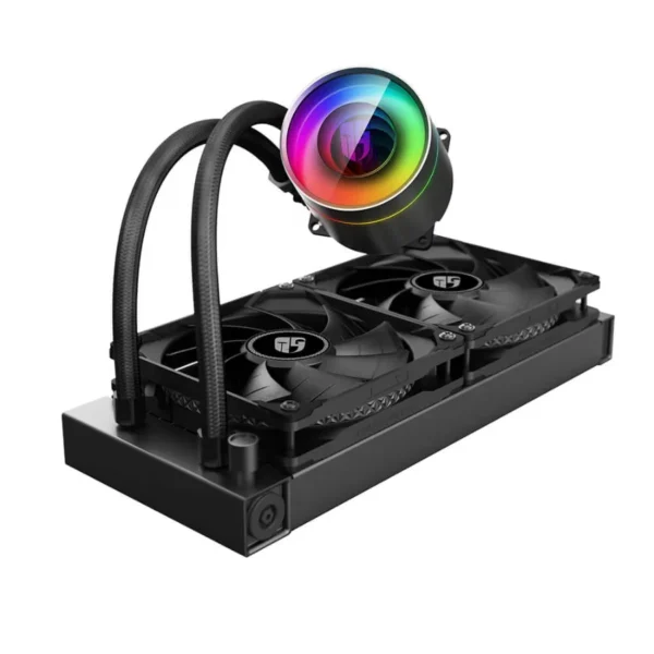 AIO DEEPCOOL Castle 240EX ARGB / 240MM / Enfriamiento Liquido / 2 Vent. 120mm / H. 1800 Rpm / 32.1 dBA / Negro - Image 2