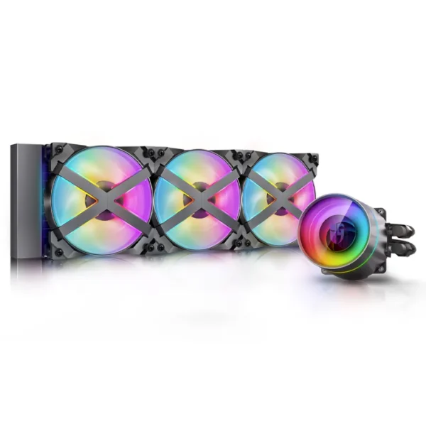 AIO DEEPCOOL Castle 360EX ARGB / 360MM / Enfriamiento Liquido / 3 Vent. 120mm / H. 1800 Rpm / 35 dBA - Image 2