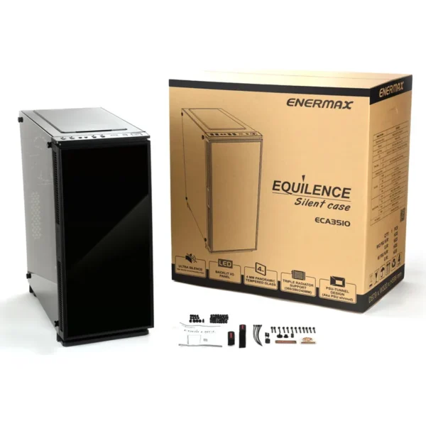 Gabinete ENERMAX Equilence / ATX, Micro-ATX, Mini-ITX / Cristal Templado / 3 Vent. Incluidos / Negro - Image 7
